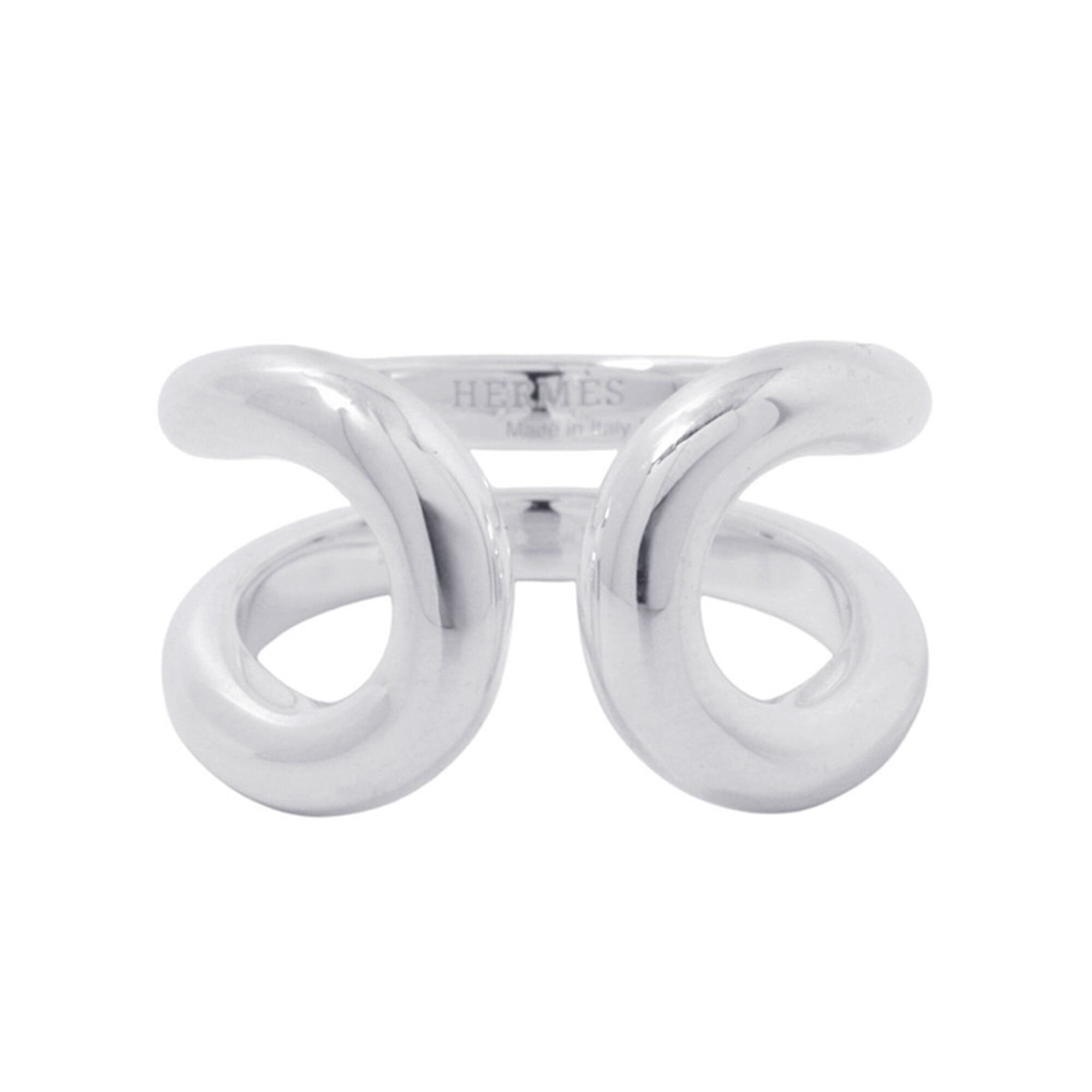 Hermes Lima PM ring, SV925 silver, ring size 52. HERMES