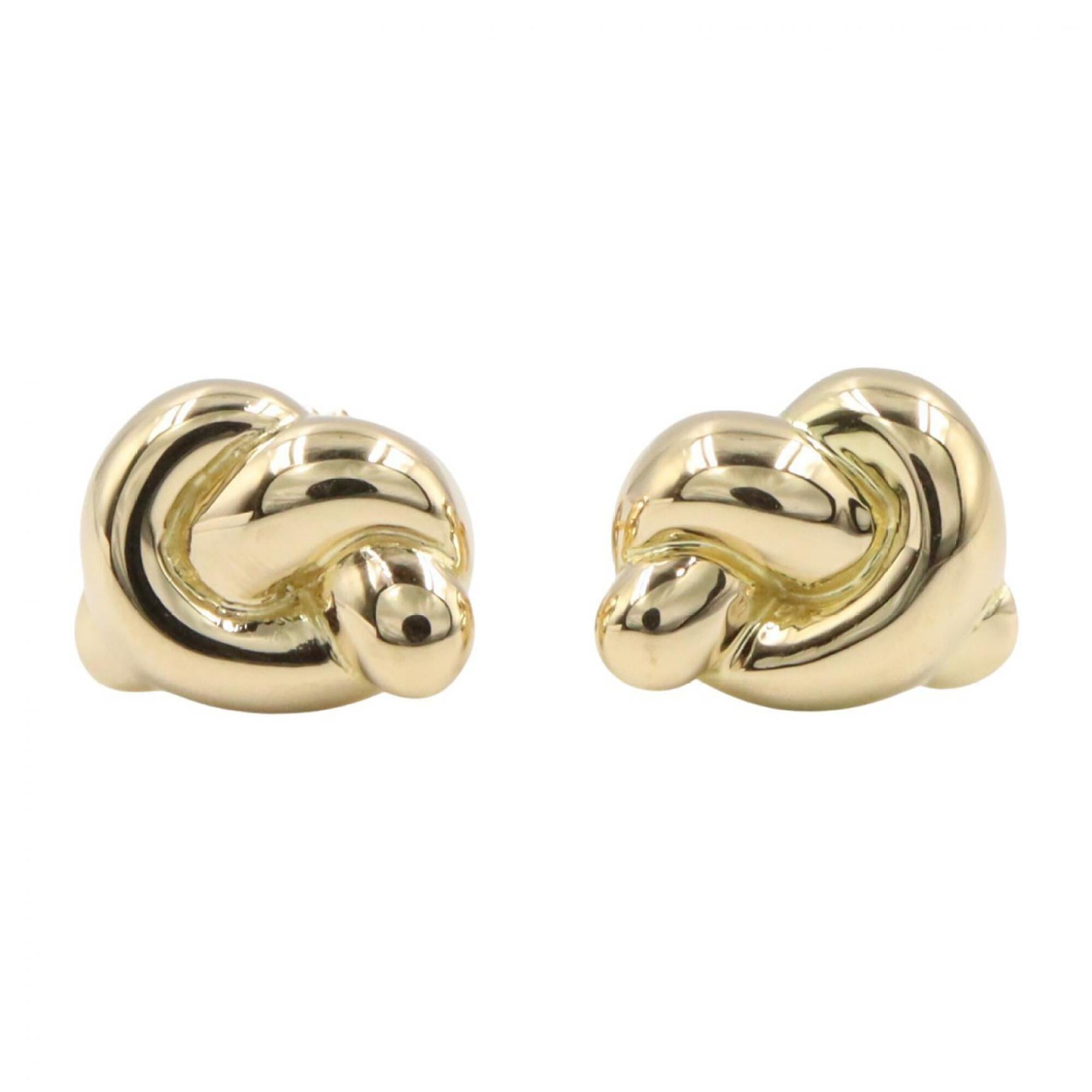 Tiffany & Co. Knot Earrings, 18K (Yellow Gold), Women\'s Jewelry, Gold Tone