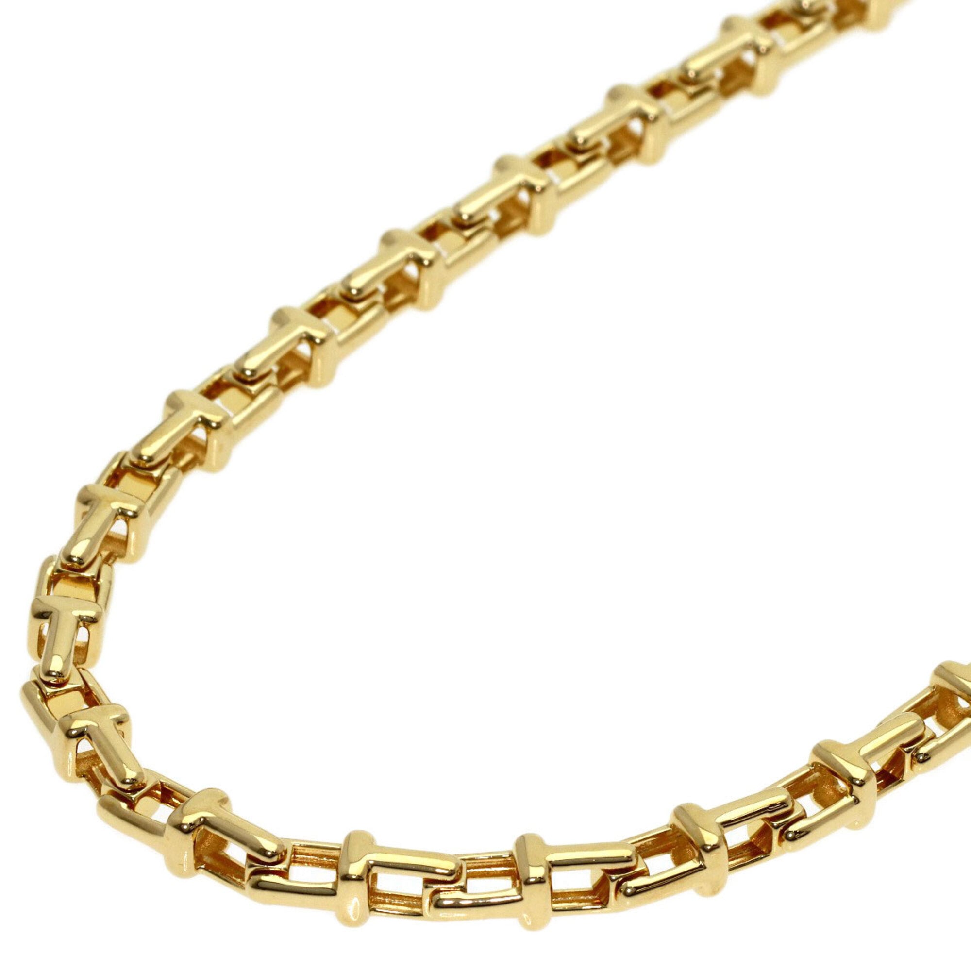Tiffany & Co. T Narrow Chain Necklace, 18K Yellow Gold, Women\'s.