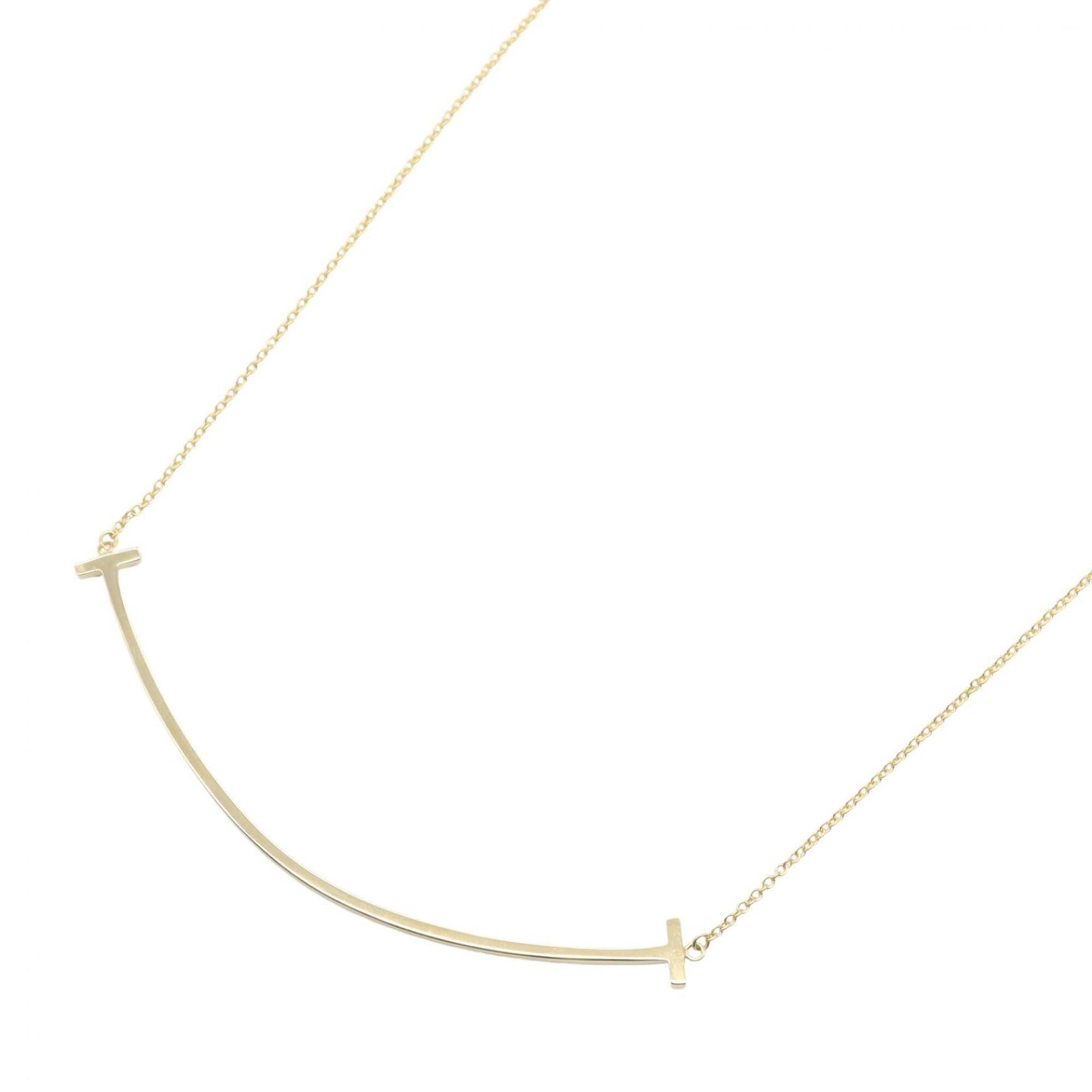 Tiffany & Co. T Smile Necklace, Large, 18K (Yellow Gold), Women\'s, Gold Tone, 60011652