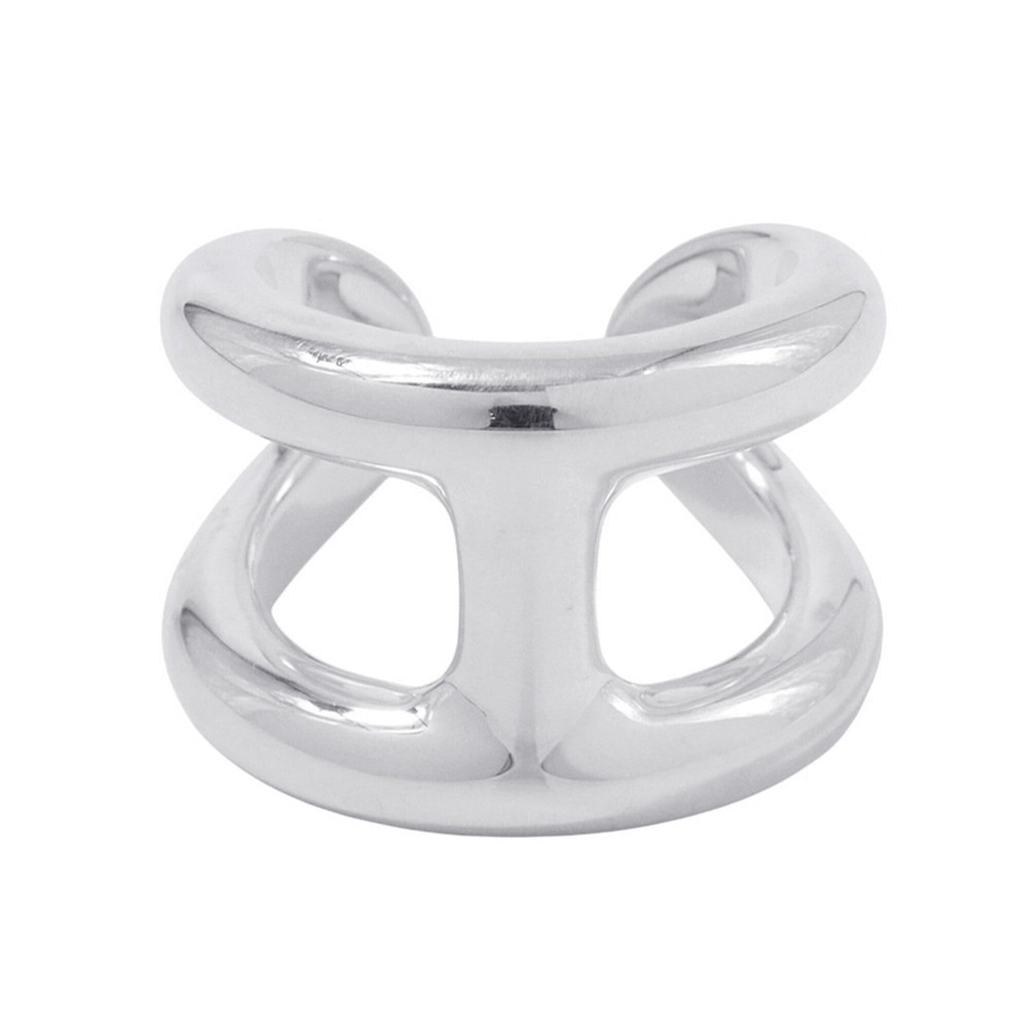 Herms Osmose GM Ring, SV925 Silver, Ring Size 53, HERMES