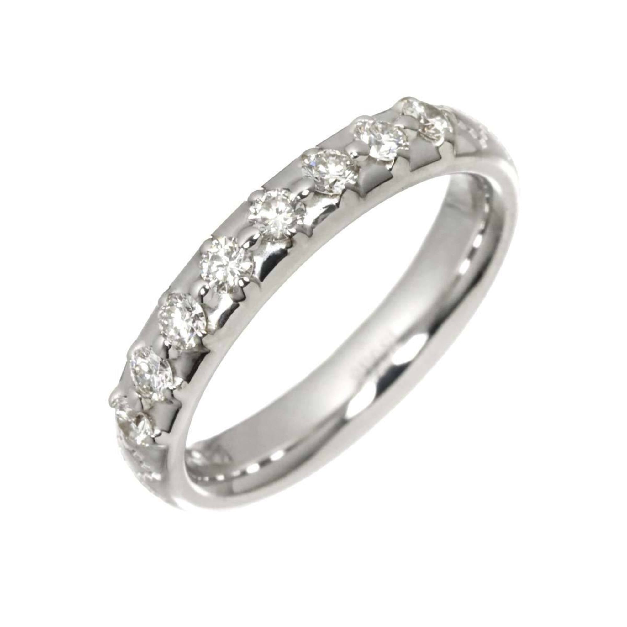 Gucci Diamantissima #8 Ring with Diamonds, 18K White Gold (750)