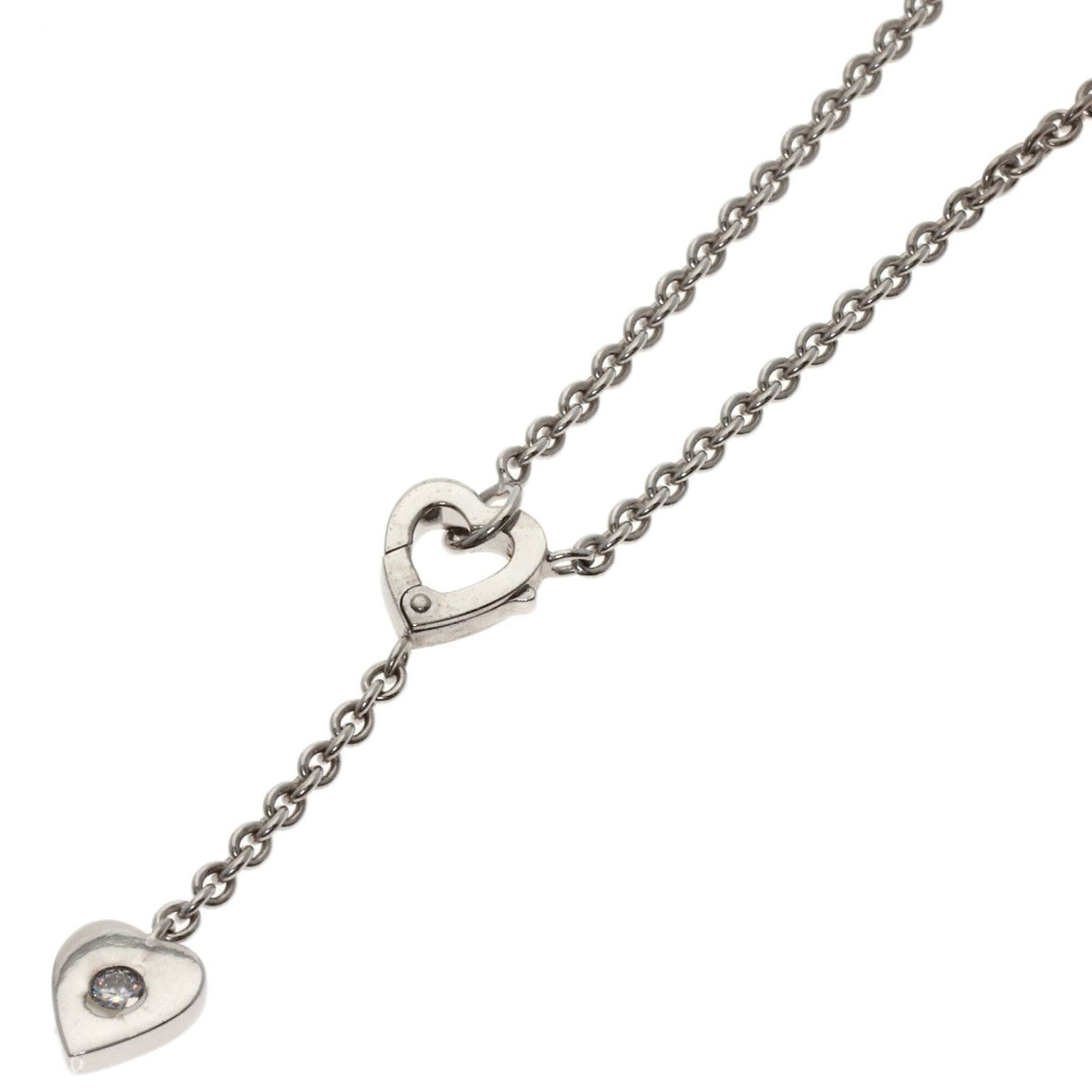 Cartier Mon Amour Diamond Necklace 18K White Gold Women\'s CARTIER
