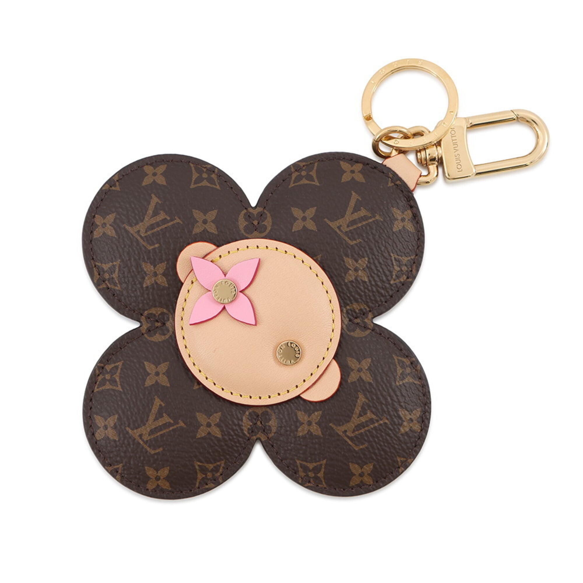 Louis Vuitton Accessory Bag Charm Monogram Vivienne M03818 Keychain Flower LOUIS VUITTON