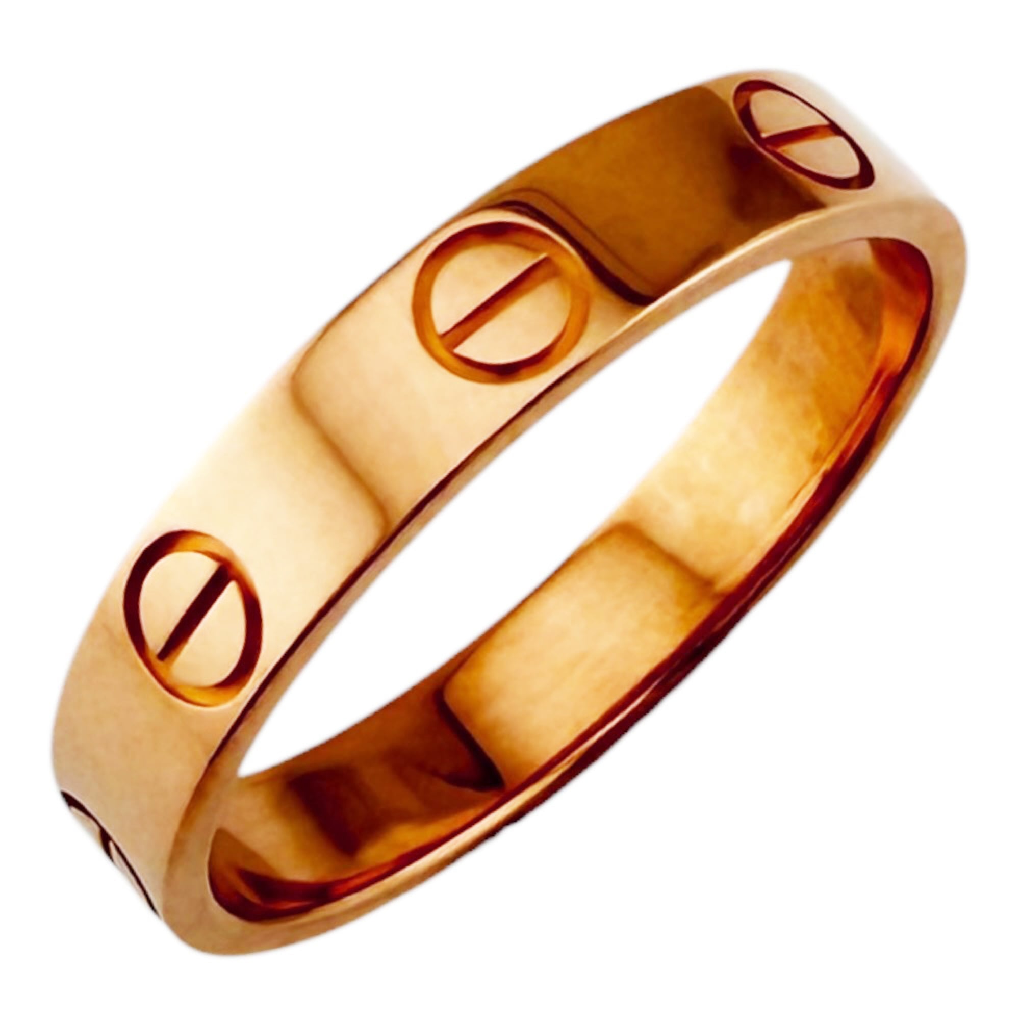 Cartier Mini Love Ring, 18K Pink Gold, Women\'s, Pre-owned.