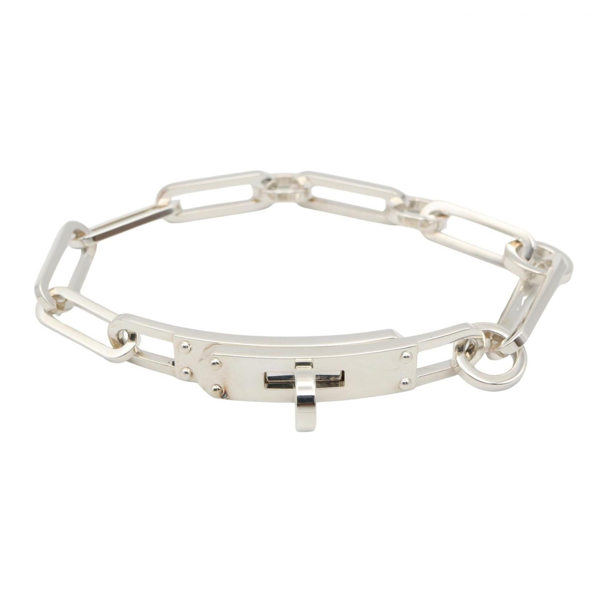 Hermes Kelly Chaine Bracelet, Sterling Silver 925, Tone, for Men and Women