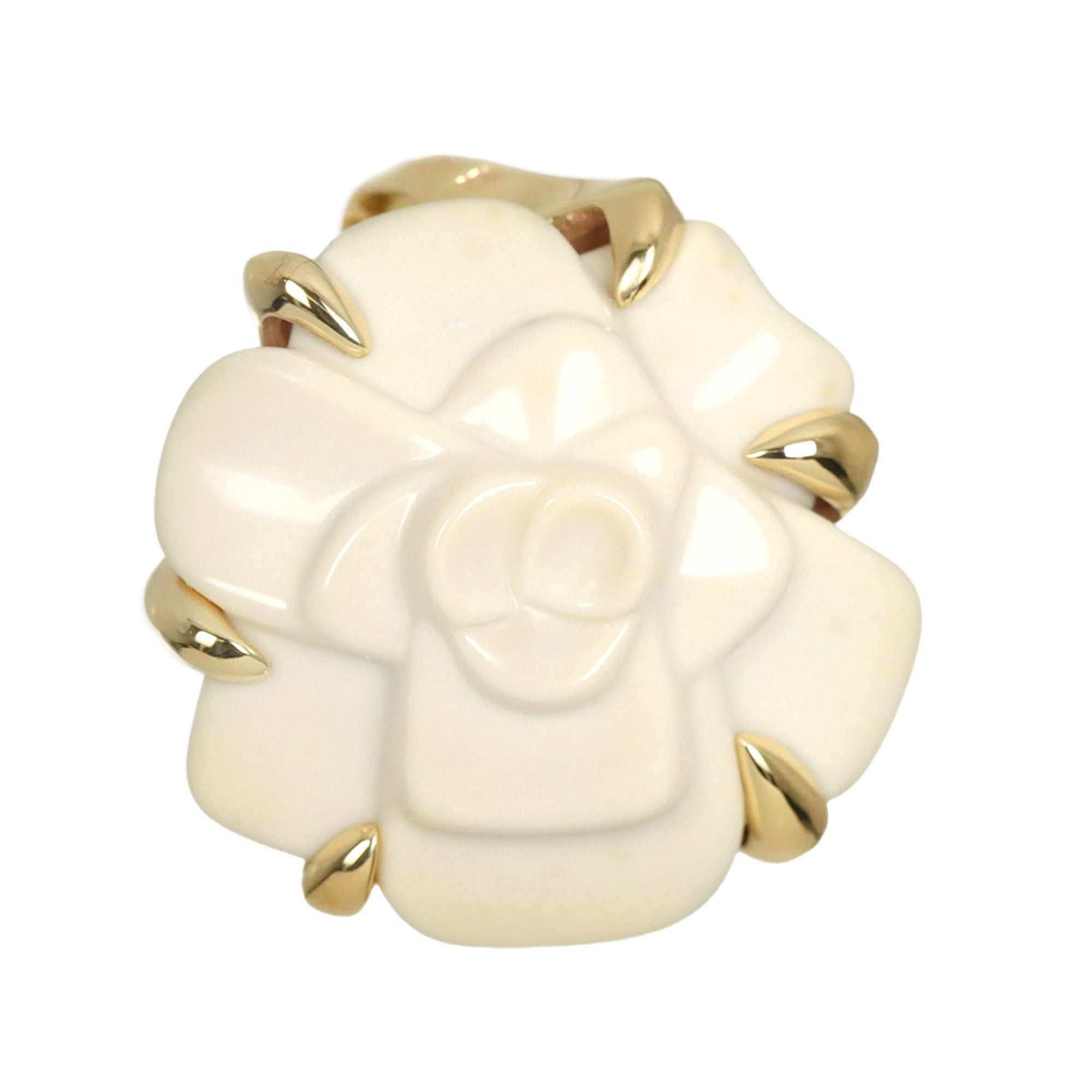 Chanel Camellia Pendant Top, Cachoron, 18K Yellow Gold (750)