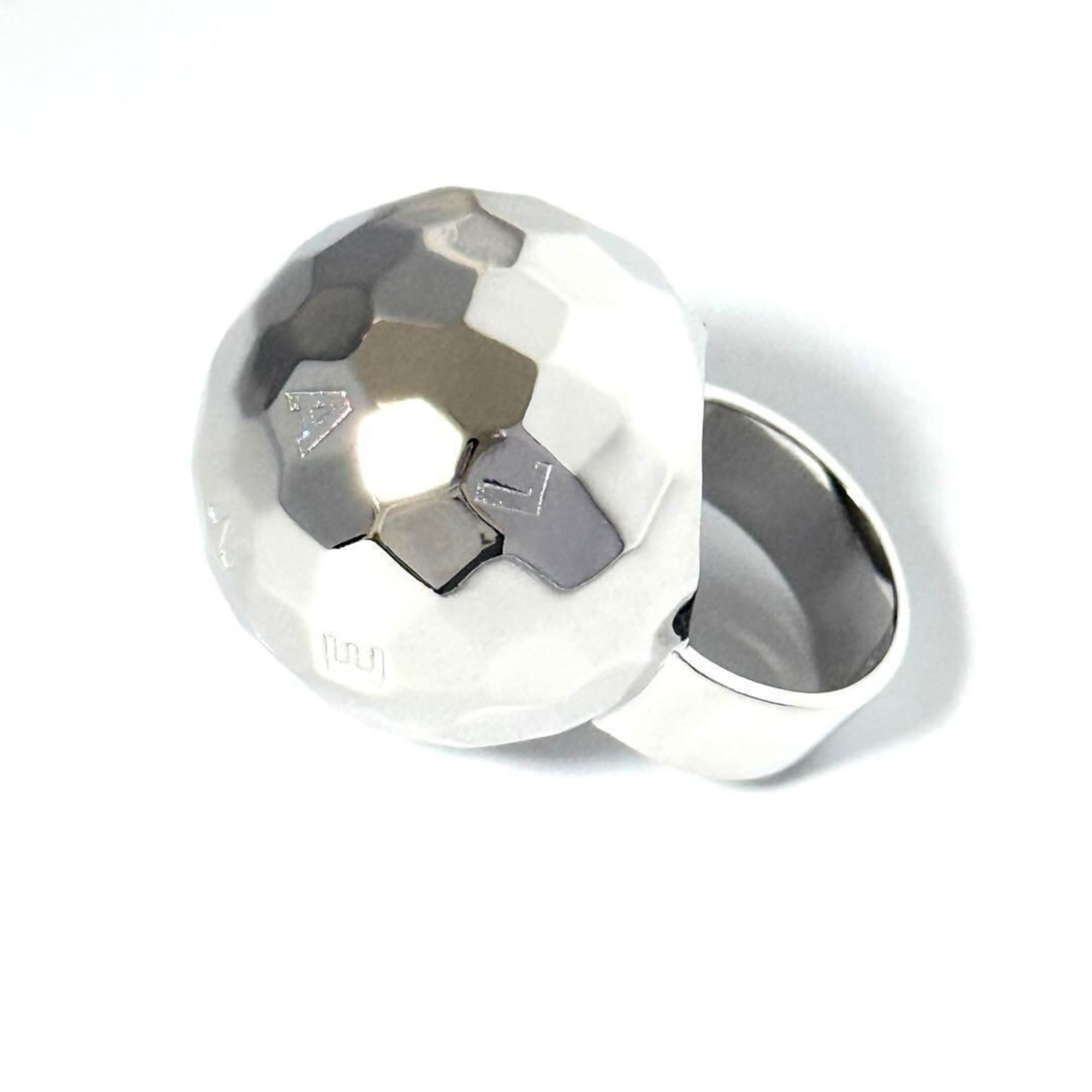 Chanel Women\'s Mirror Ball Ring, Silver