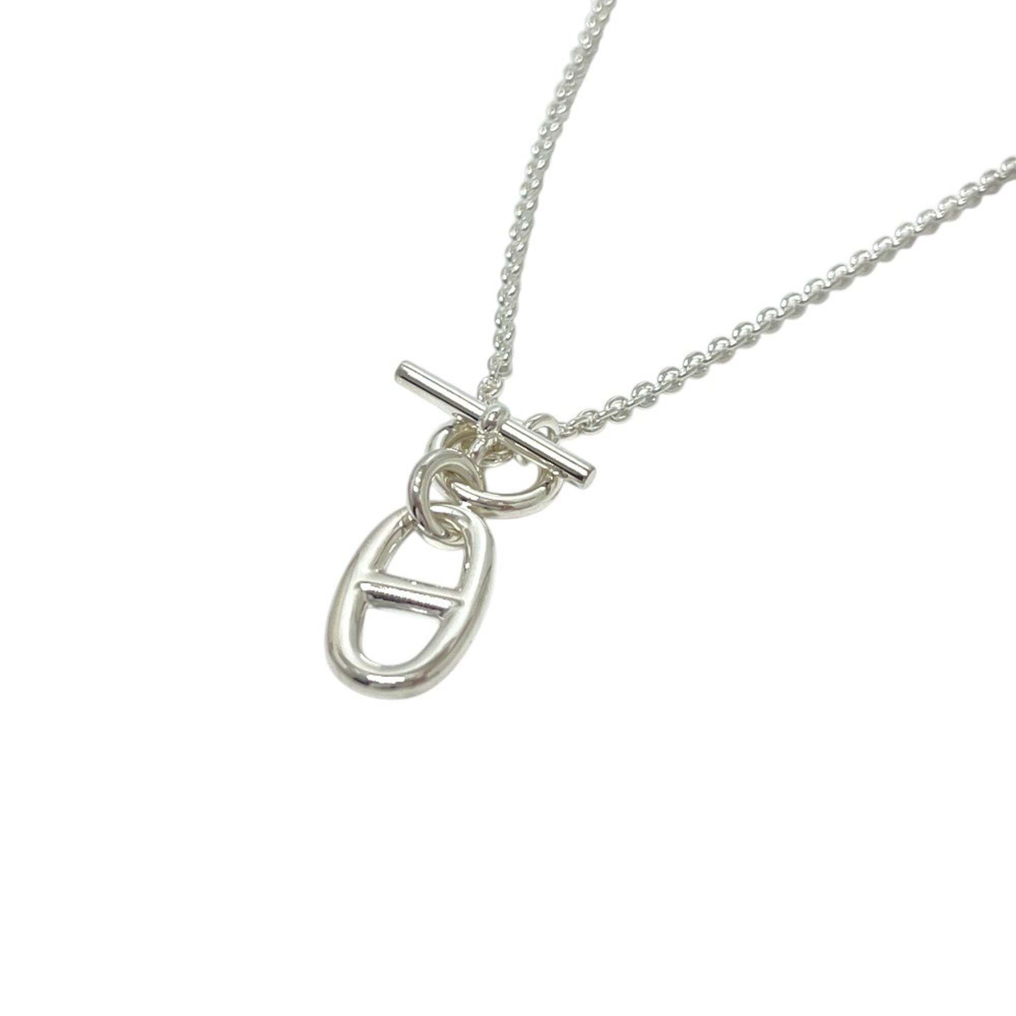 HERMES H10414B Chaine d\'Ancre Amulet Accessory Necklace SV925 Men\'s Women\'s Silver