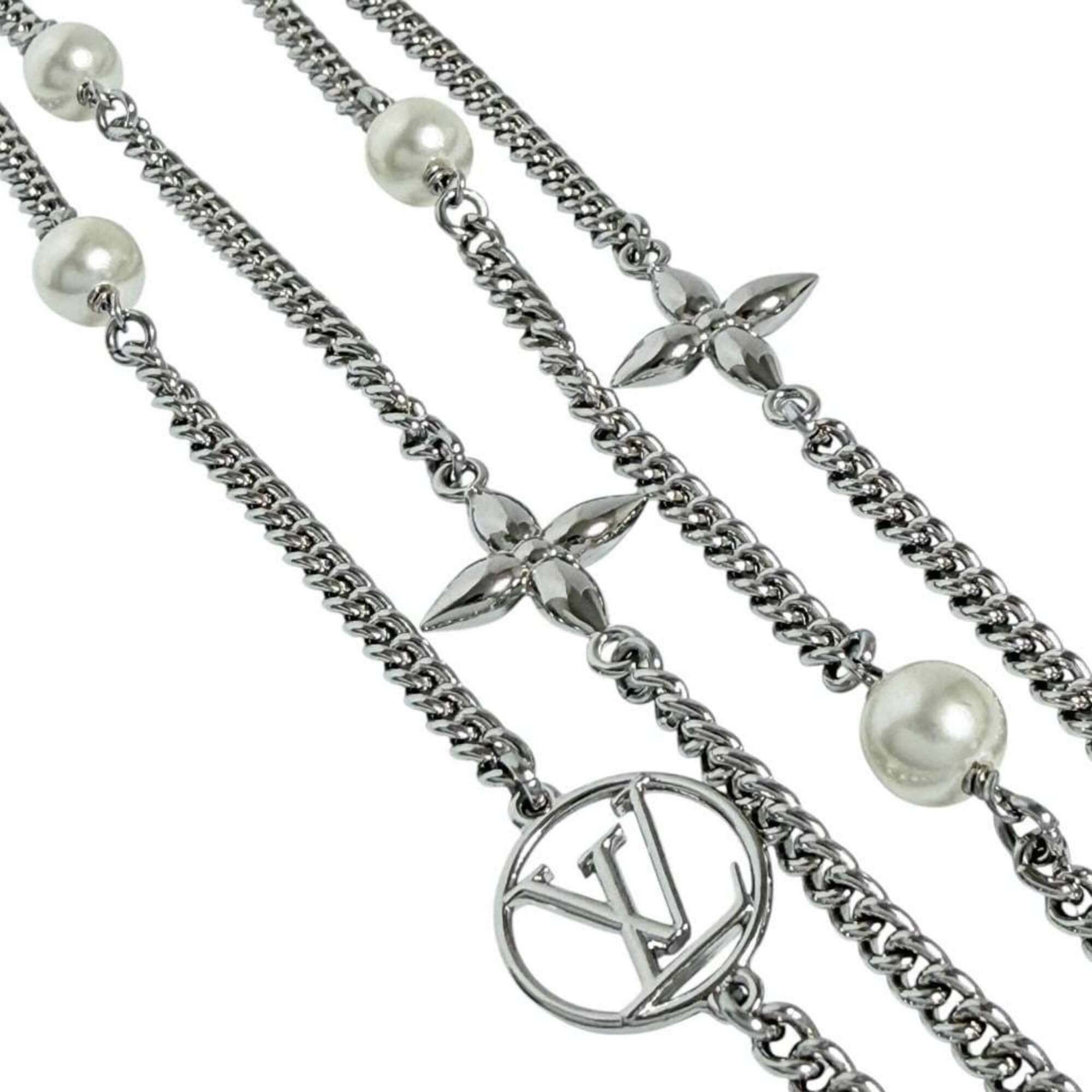 Louis Vuitton Women\'s Long Necklace, Midnight Pearl, M02908