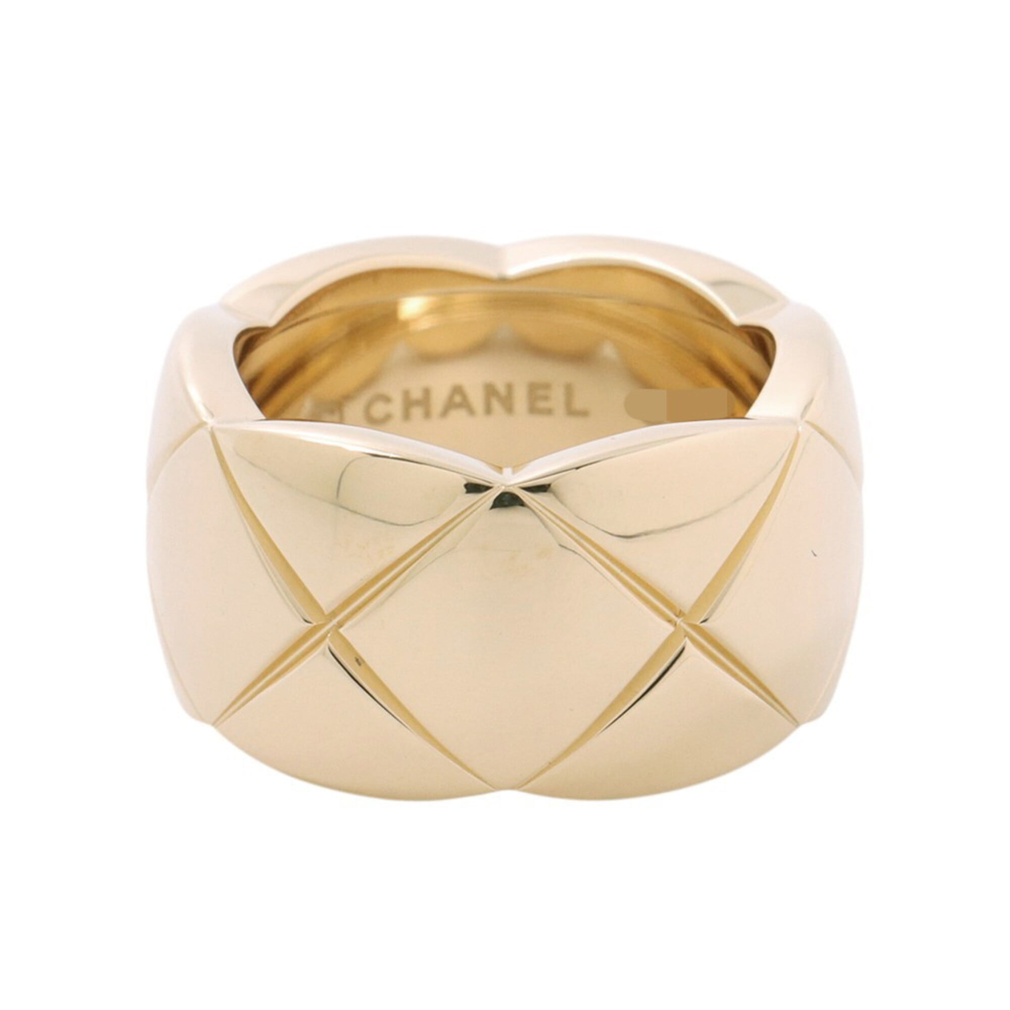 Chanel Coco Crush Collection Large Model Ring, 18K Yellow Gold, Ring Size 49, J10574. (CHANEL ring,