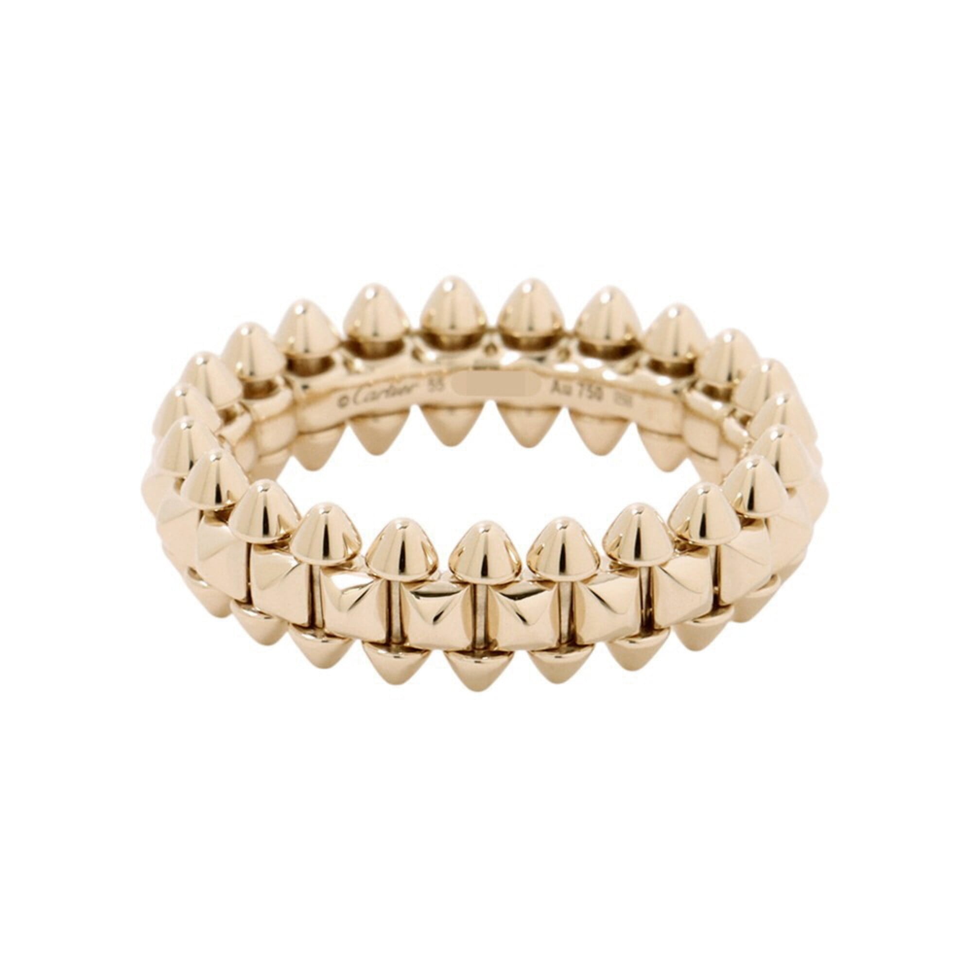 Cartier Clash de Ring, Small Model SM, 18K Yellow Gold, Ring Size 55, B4238400.