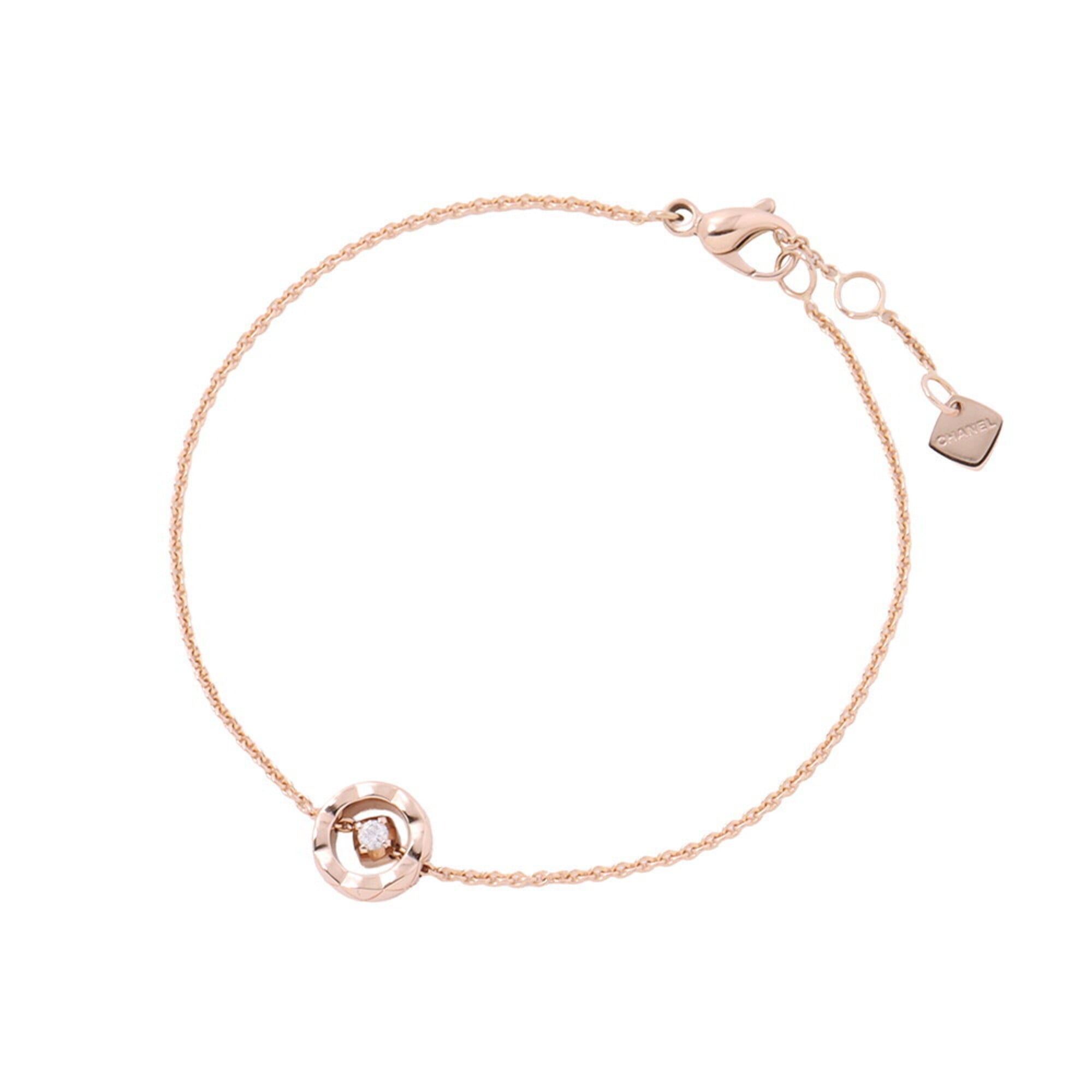 Chanel Coco Crush Collection Bracelet, 1 Diamond (approx. 0.03ct), 18K Pink Gold, J12368. (CHANEL Br