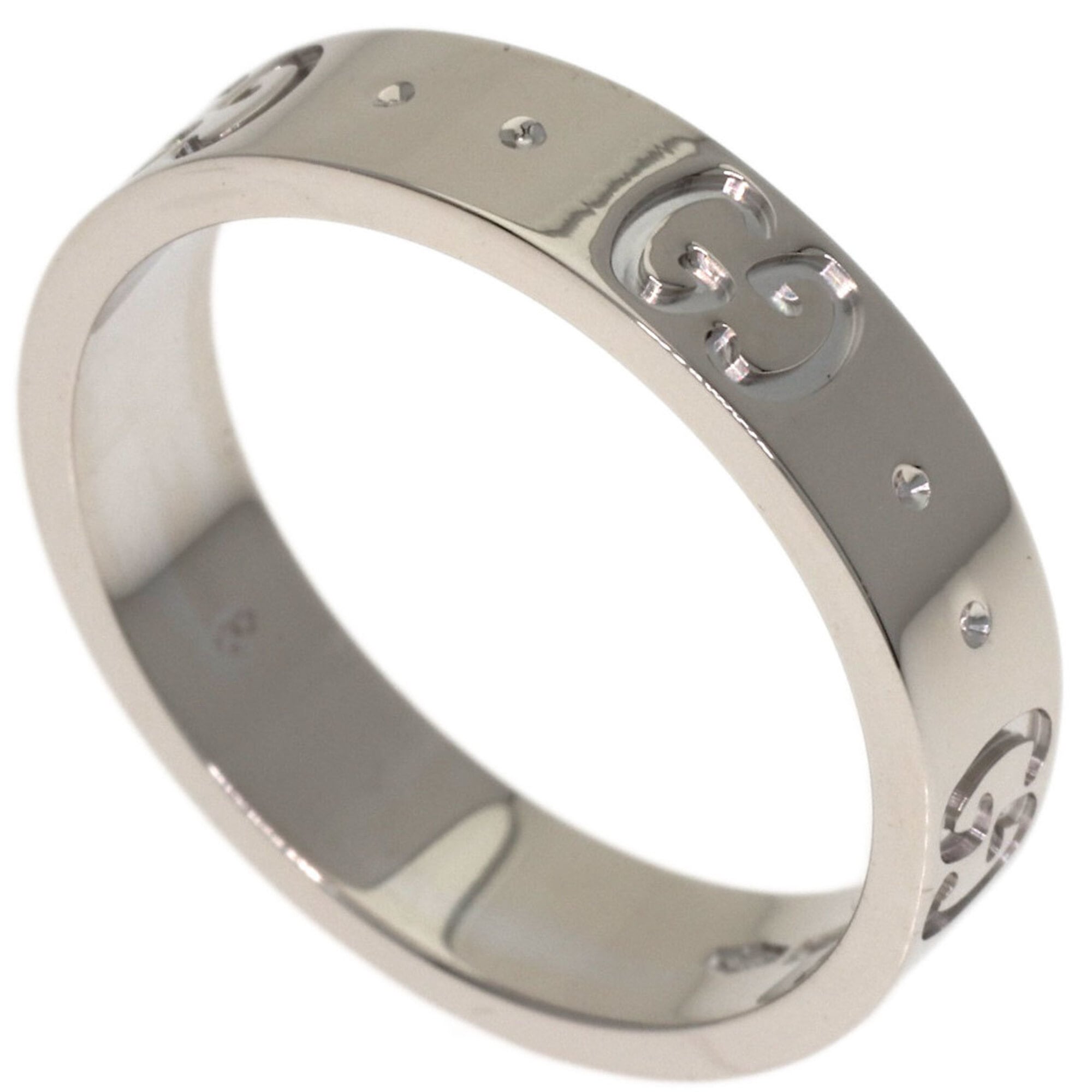 Gucci Icon #8 Ring, 18K White Gold, Women\'s (GUCCI)