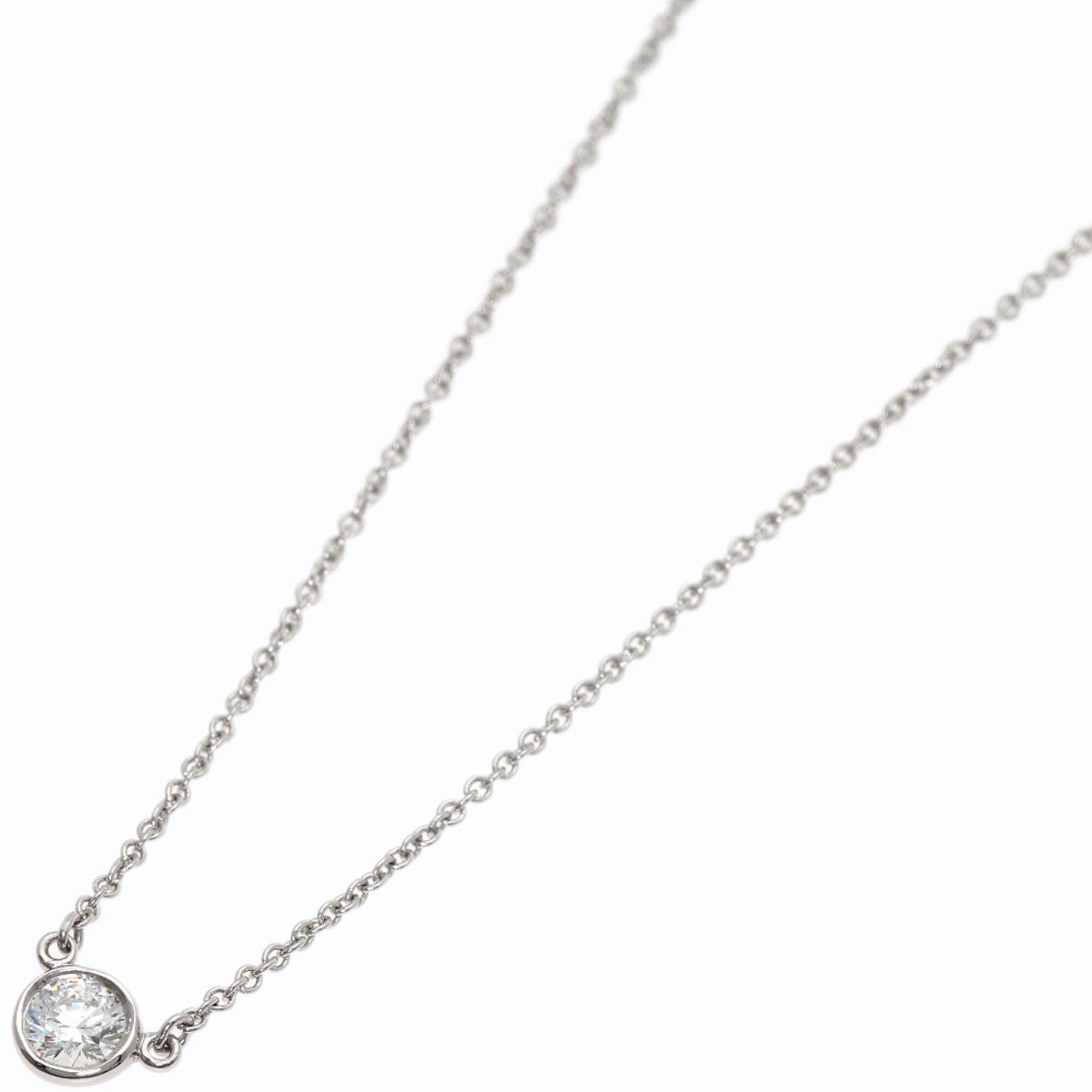 Tiffany & Co. By the Yard Diamond H-VS1-EX Necklace, Platinum PT950, Women\'s.
