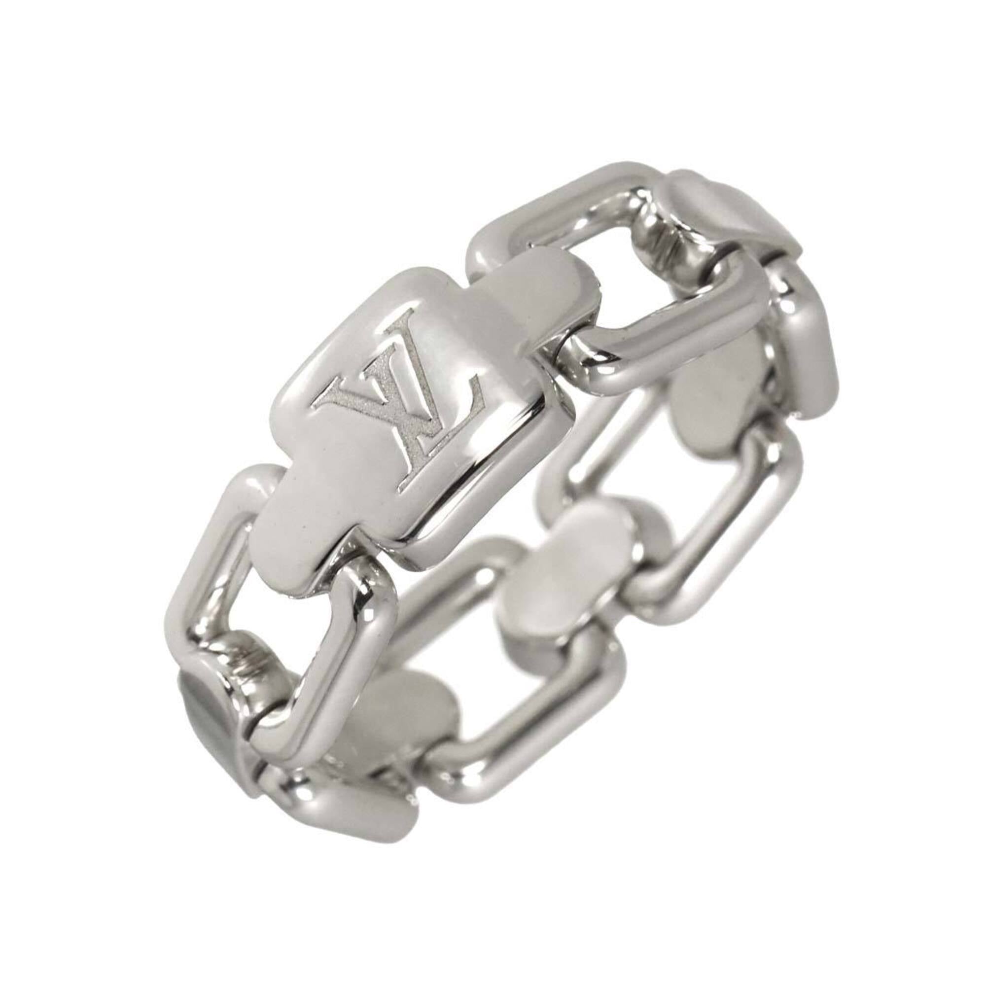 Louis Vuitton Berg Chain Attraction #48 Ring, 18K WG White Gold 750.