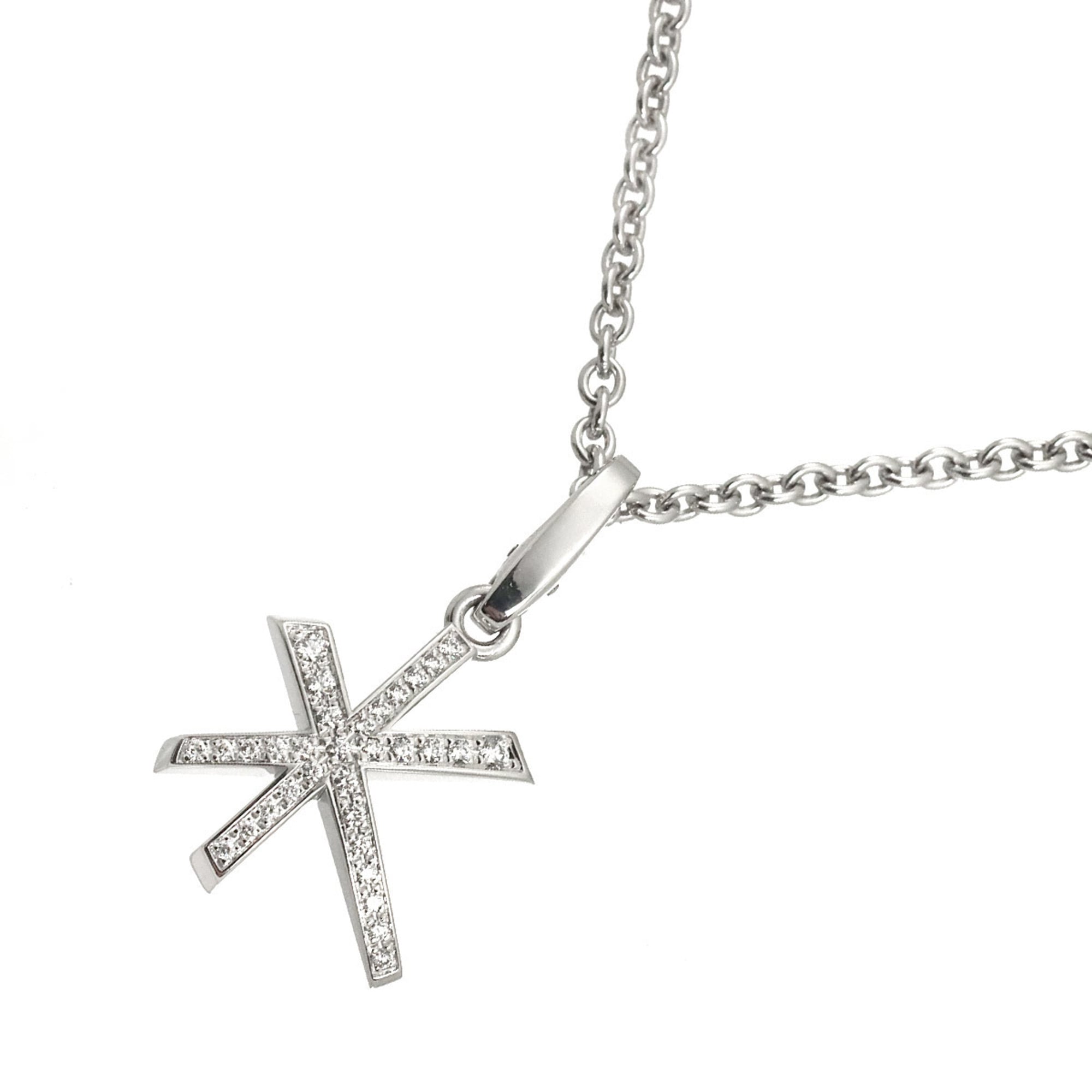 Cartier Etoile Champs-ƒlysŽes Diamond Charm Necklace, 42cm, 18K WG (White Gold 750) Necklace