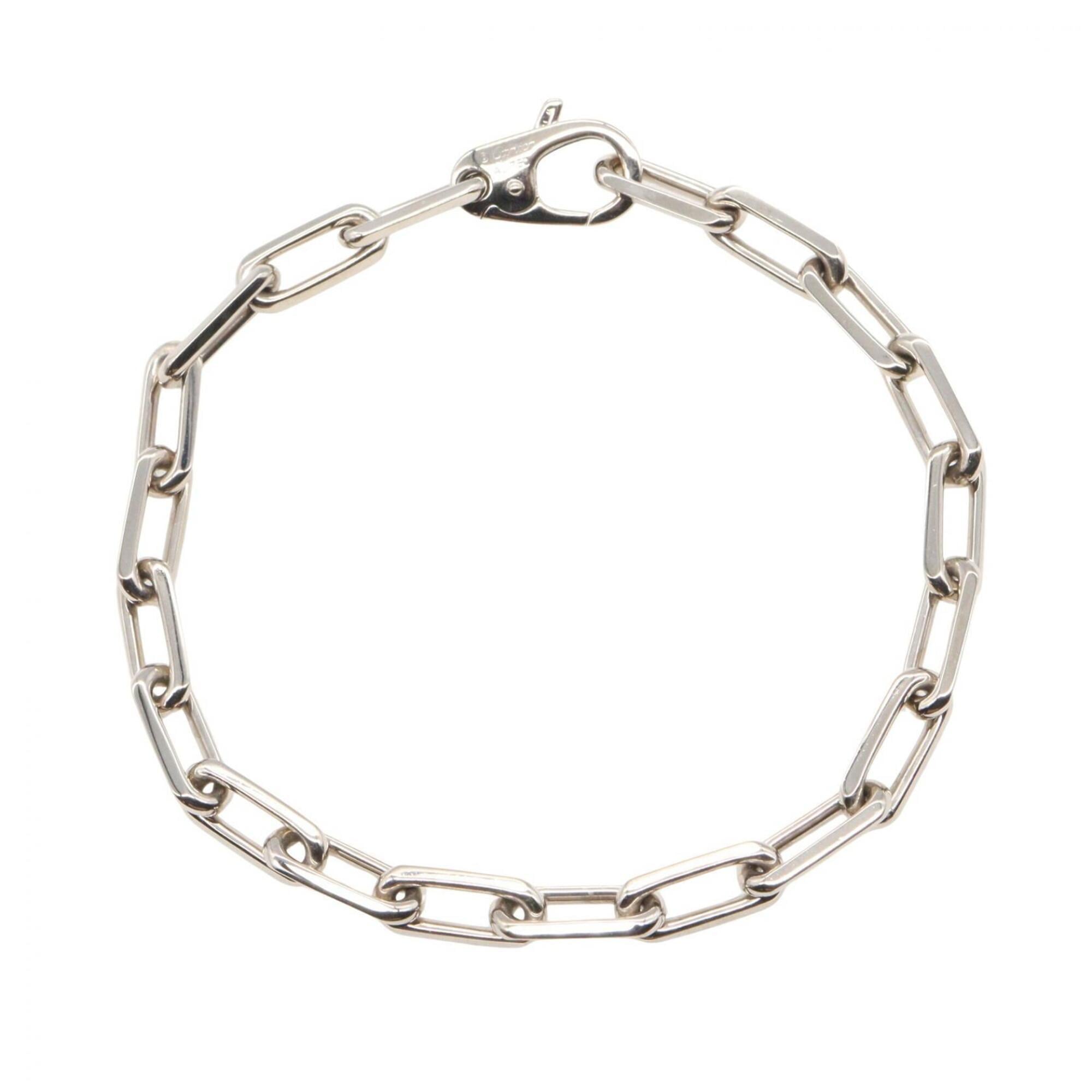 Cartier Santos de Bracelet, 18K White Gold (WG), Women\'s, Silver Tone