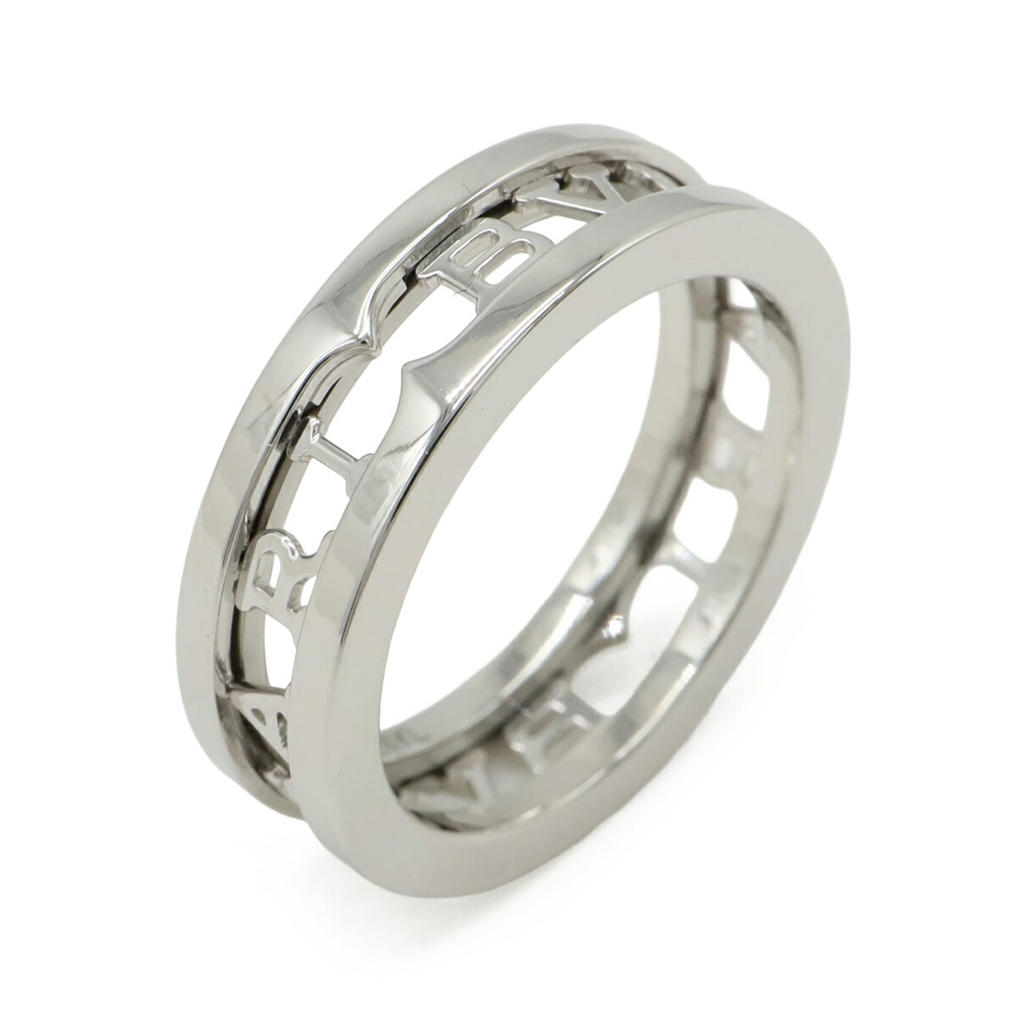BVLGARI B-zero1 Spiral Work 1-Band Ring, 18K White Gold, Size #53, 359378