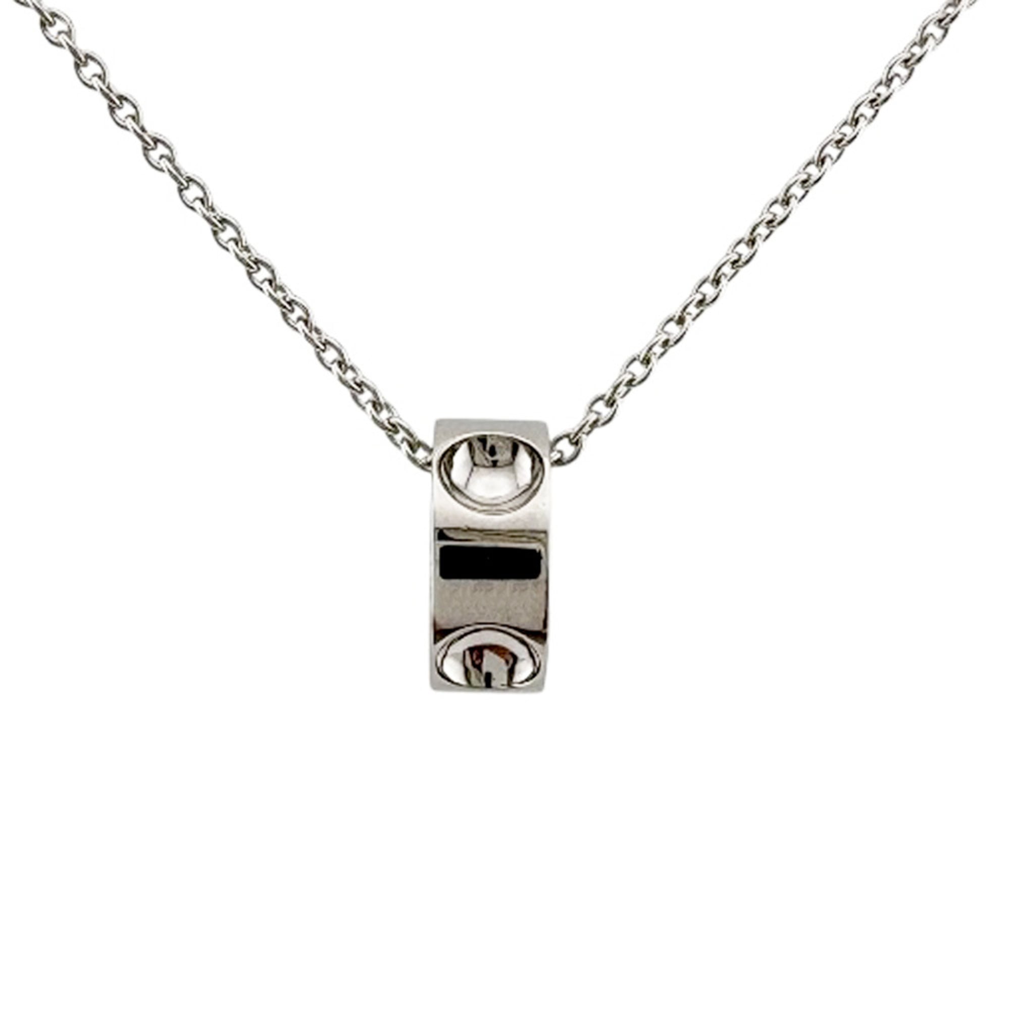 Louis Vuitton Pendant Empreinte Necklace, 18K White Gold, Women\'s, LOUIS VUITTON