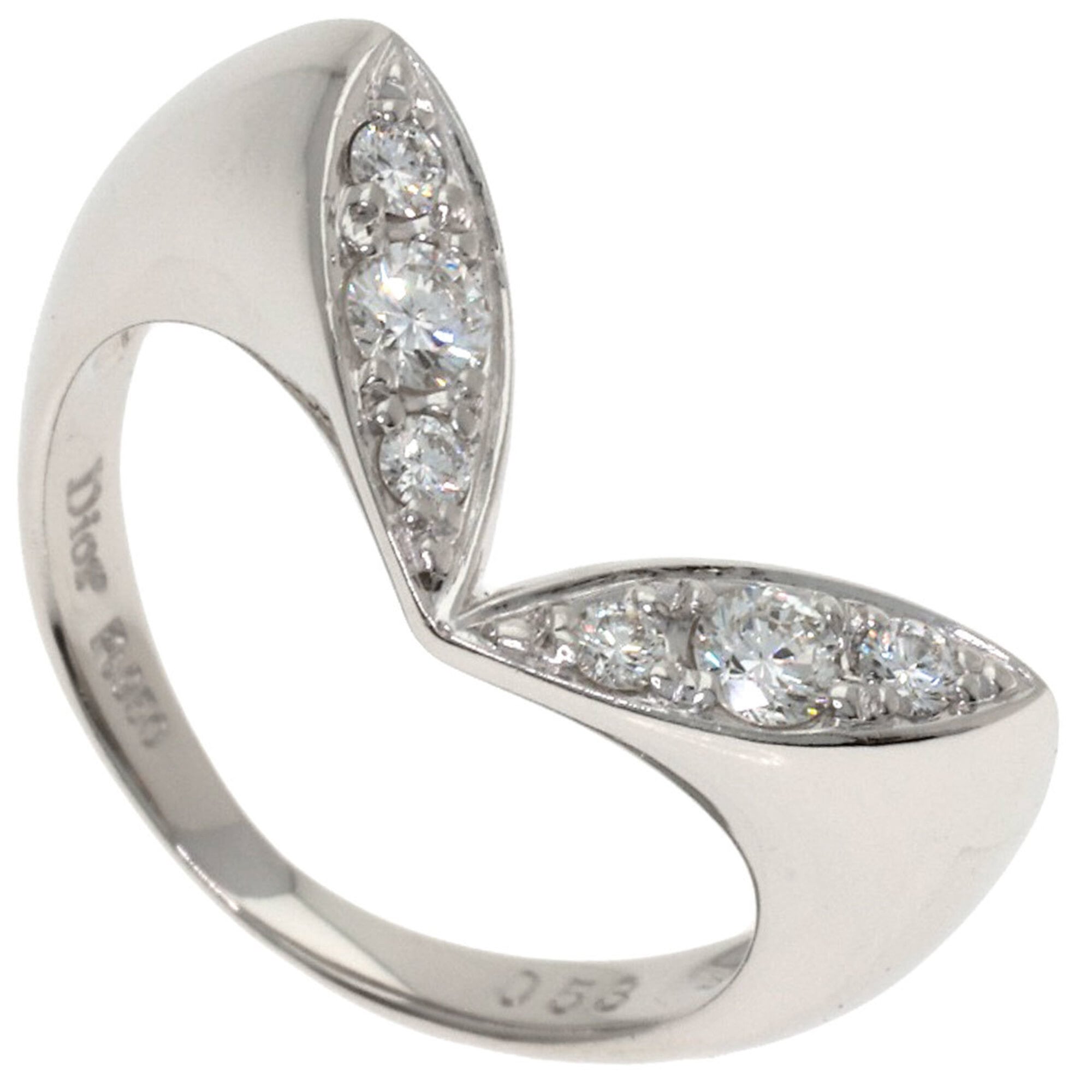 Christian Dior Dior Diamond Ring, Platinum PT950, Women\'s