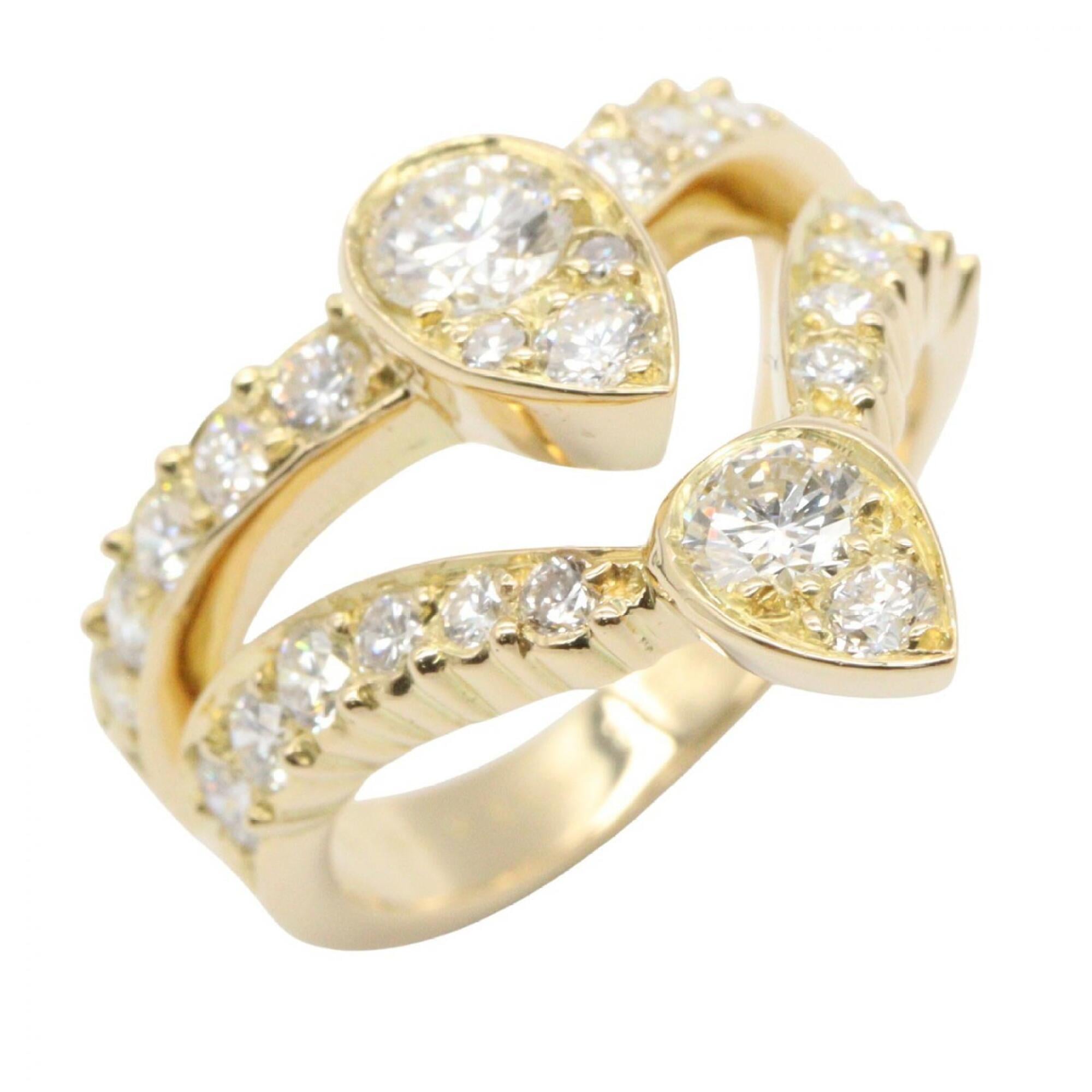 Van Cleef & Arpels Diamond Ring, 18K (Yellow Gold), Women\'s Clear Tone