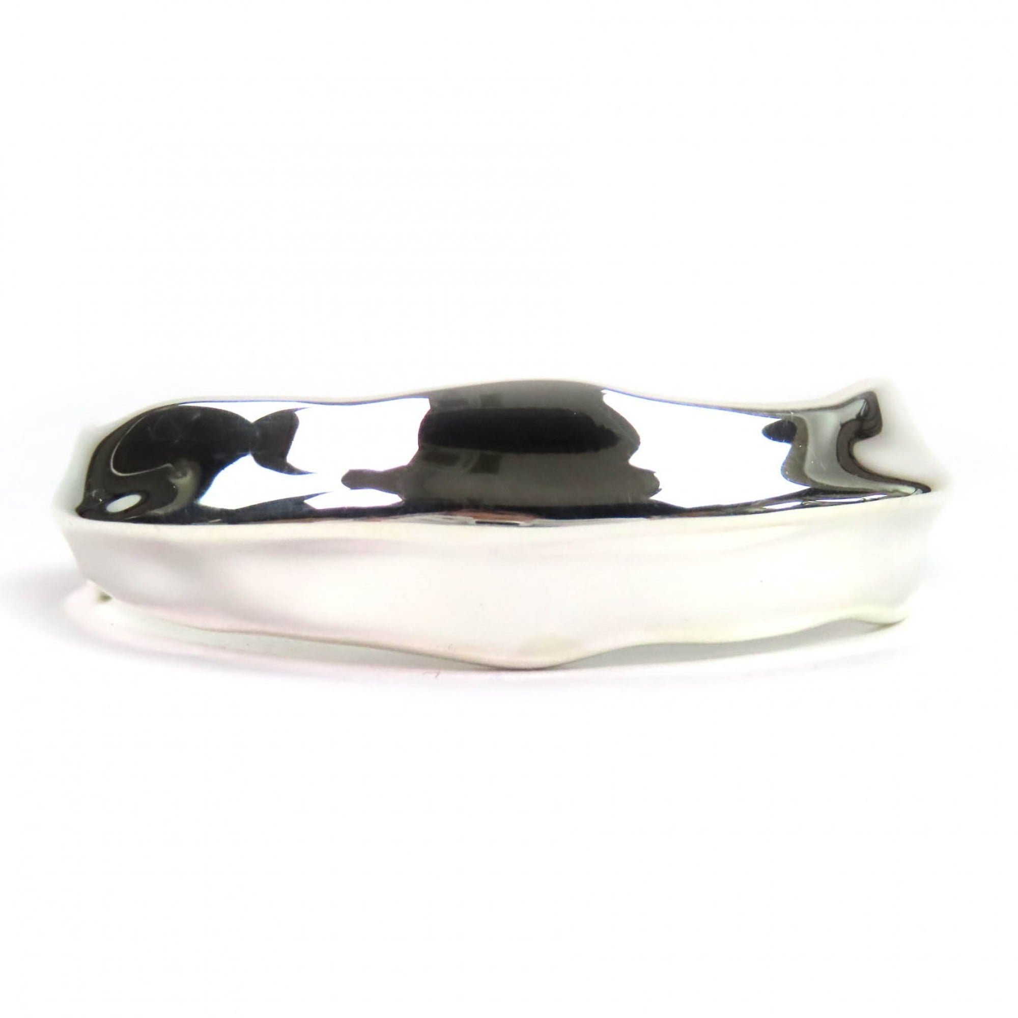 TIFFANY & Co. Tiffany Leaf Bangle, 925 Silver, Old Accessory Bracelet, Weight 30.4g, Women\'s