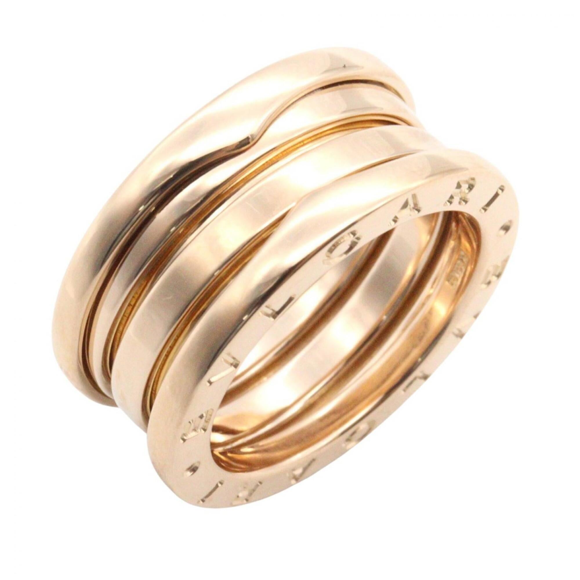 Bvlgari Bulgari B-zero1 Ring, 3-band ring, 18KPG (pink gold), women\'s jewelry, gold tone.