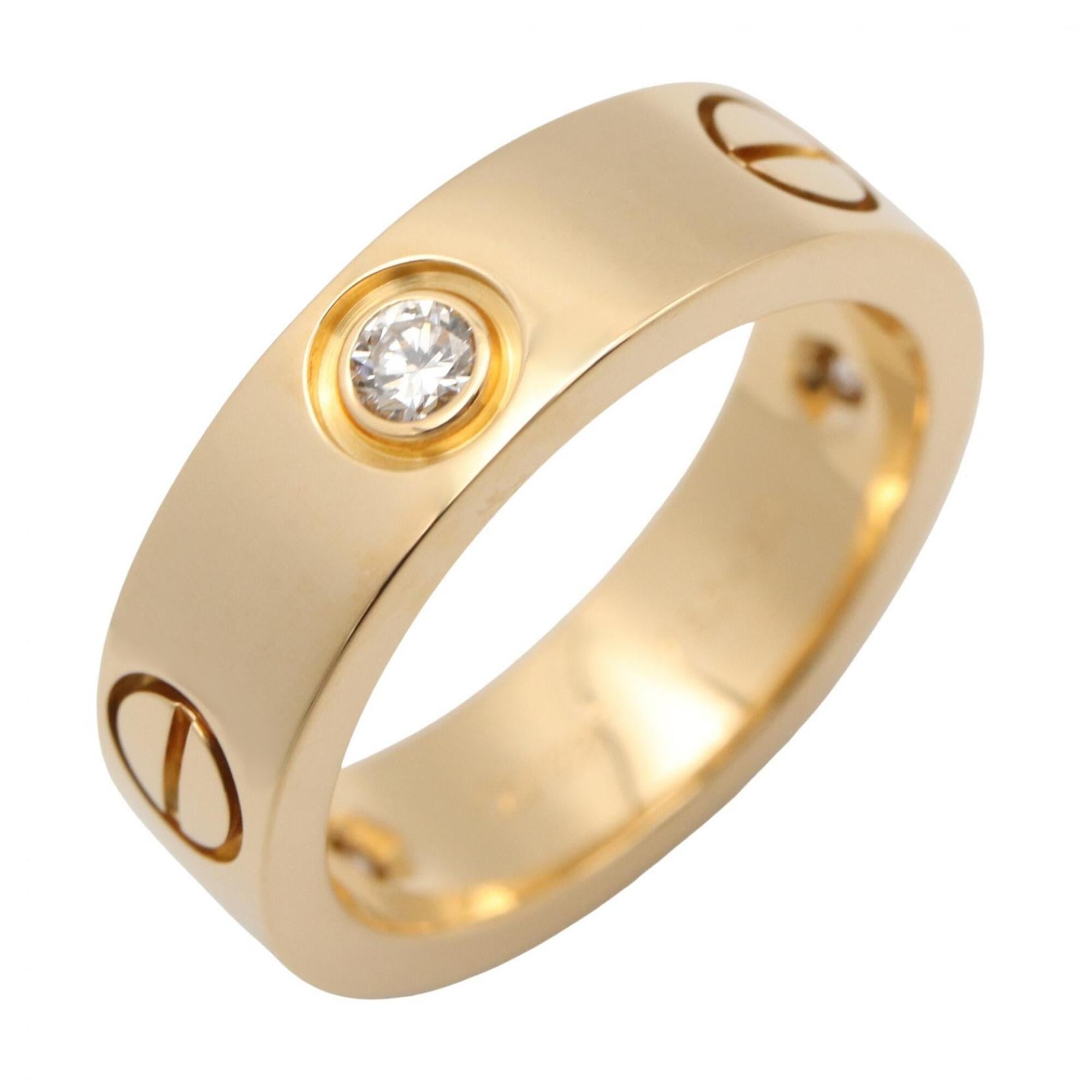Cartier Love Ring 3PD - 18K (Yellow Gold) Diamond for Women Clear/Gold Tone B4032400