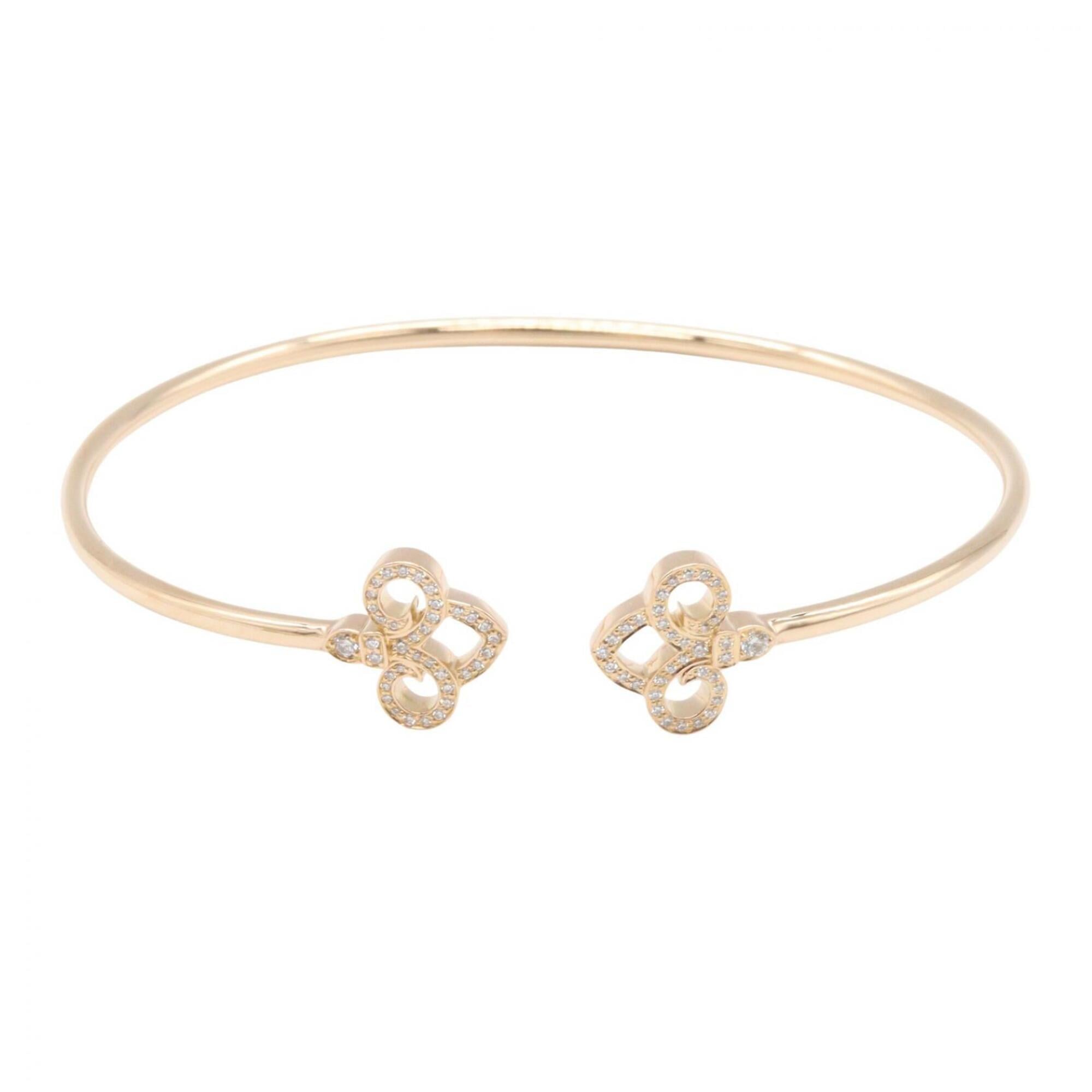 Tiffany & Co. Fleur de Lis Diamond Bracelet - 18K Pink Gold (PG) Women\'s Tone Clear
