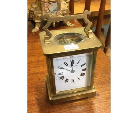 A good brass carriage clock.
