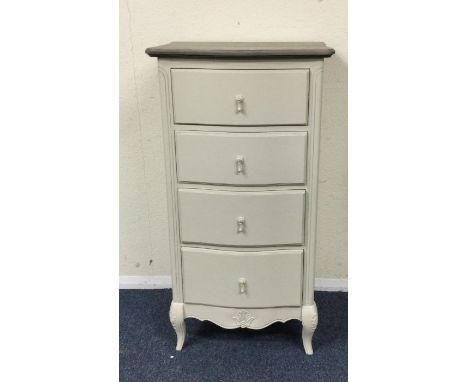 A good quality slim hinged top chest of drawers.