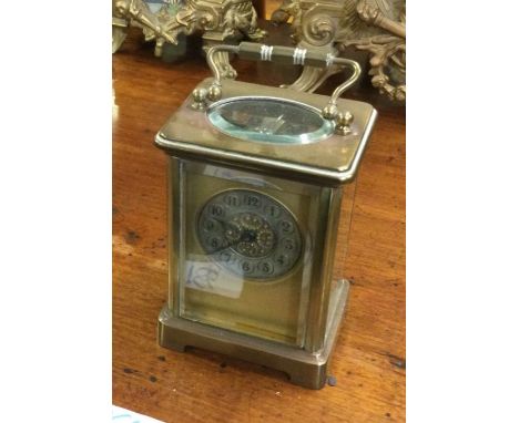 A good brass carriage clock.