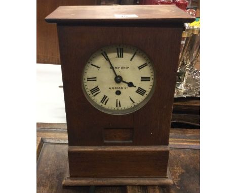 A good oak cased mantle clock.