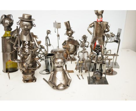 Large collection of nuts and bolts art 