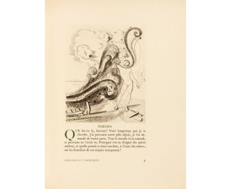 Ferdinand Springer. – Valéry, Paul: Eupalinos ou l'architecte. Edition illustrée de gravures au burin par F. Springer. Paris: