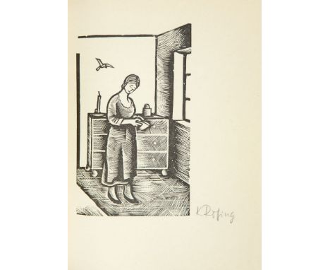 Karl Rössing. - Reuter, Fritz: Hanne Nüte un de lütte Pudel, 'ne Vagel- un Minschen-Geschicht. Hellerau: Avalun-Verlag 1923. 