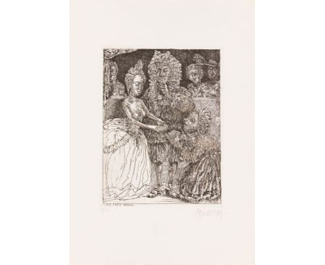 Rainer Ehrt. - Hoffmann, E. T. A.: Das Fräulein von Scuderi. Berlin: Serapion vom See 2003. 53,5 x 37,5 cm. Mit 7 teils farbi
