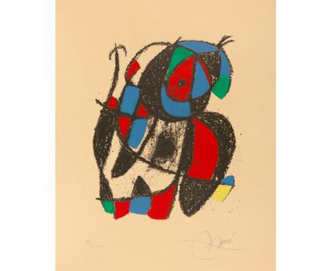 JOAN MIRÓ 1893 - 1983 OHNE TITEL (AUS: LITHOGRAPH II) 1975 Farblithographie auf Arches. Signiert und nummeriert. Ex. III/LXXX