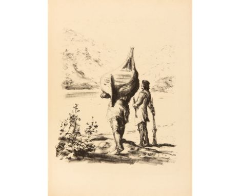 Max Slevogt. – Cooper, James Fenimore: Lederstrumpf-Erzählungen. Übersetzt und bearbeitet von K. Federn. Berlin: P. Cassirer 