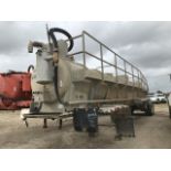 2015 Dragon 140BBL Vacuum tank VIN: 1UNST4524FS140677 Color: Aluminum Alumi