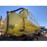 2012 Troxell Vacuum Trailer VIN: 1T9TA4336C1867211 Color: Yellow 130 Bbl St