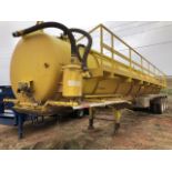 2011 Troxell 130BBL Vacuum Trailer VIN: 1T9TA4338B1867371 Color: Yellow 133