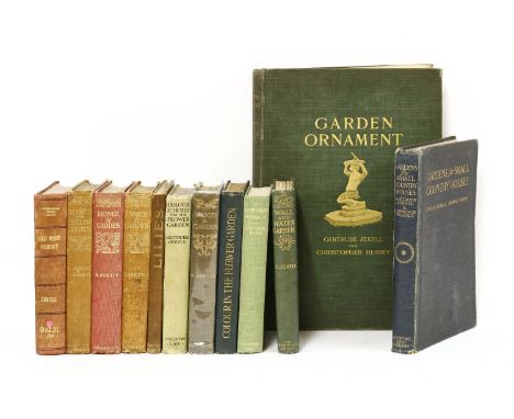 JEKYLL, Gertrude: 12 works, the following 8 are all first editions: Wood and Garden, 1899; Gardens for Small Country Houses, 