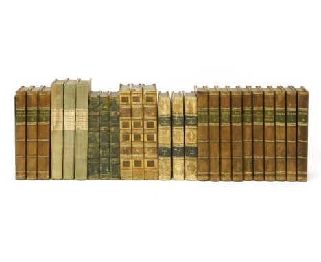 SCOTT, Walter (8 works): 1- Rob Roy, in 3 vols. Edinburgh, Constable, 1818, first edition, first issue (with the overturned s