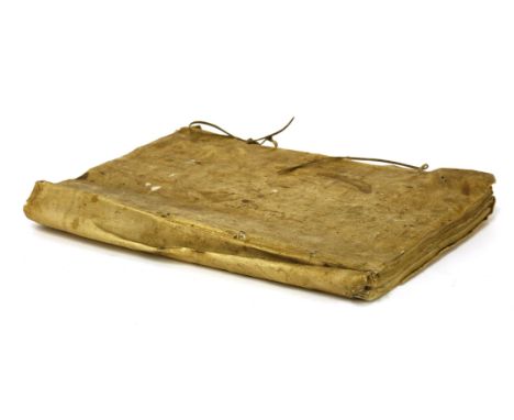 MANUSCRIPT, c.240 pages: Most entries in an early 17th century hand and dated: one end- 1602-1608, with the signature of 'Ant