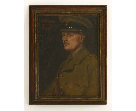 *William Lee Hankey RWS (1869-1952)PORTRAIT OF FRANCIS HOWARD PAGET, HALF-LENGTH, IN UNIFORMSigned and dated 1917 l.r., oil o