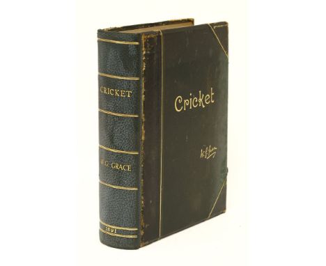 GRACE, W G: Cricket, One of only 10 Presentation copies,  Bristol, J.W. Arrowsmith, 1891, First edition, Large Paper De Luxe 