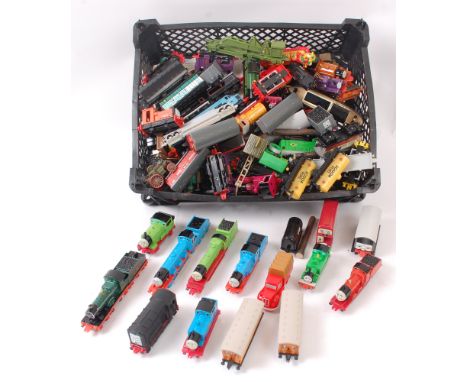 THOMAS THE TANK ENGINE; A large quantity of ERTL Thomas The Tank Engine diecast model railway trainset pieces, to include mos