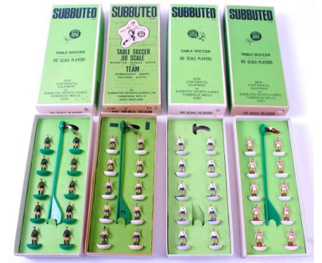 SUBBUTEO; A collection of 4x vintage boxed Subbuteo table soccer teams comprising of: 78, 18, 25 and 4.


NOTE: From a huge a